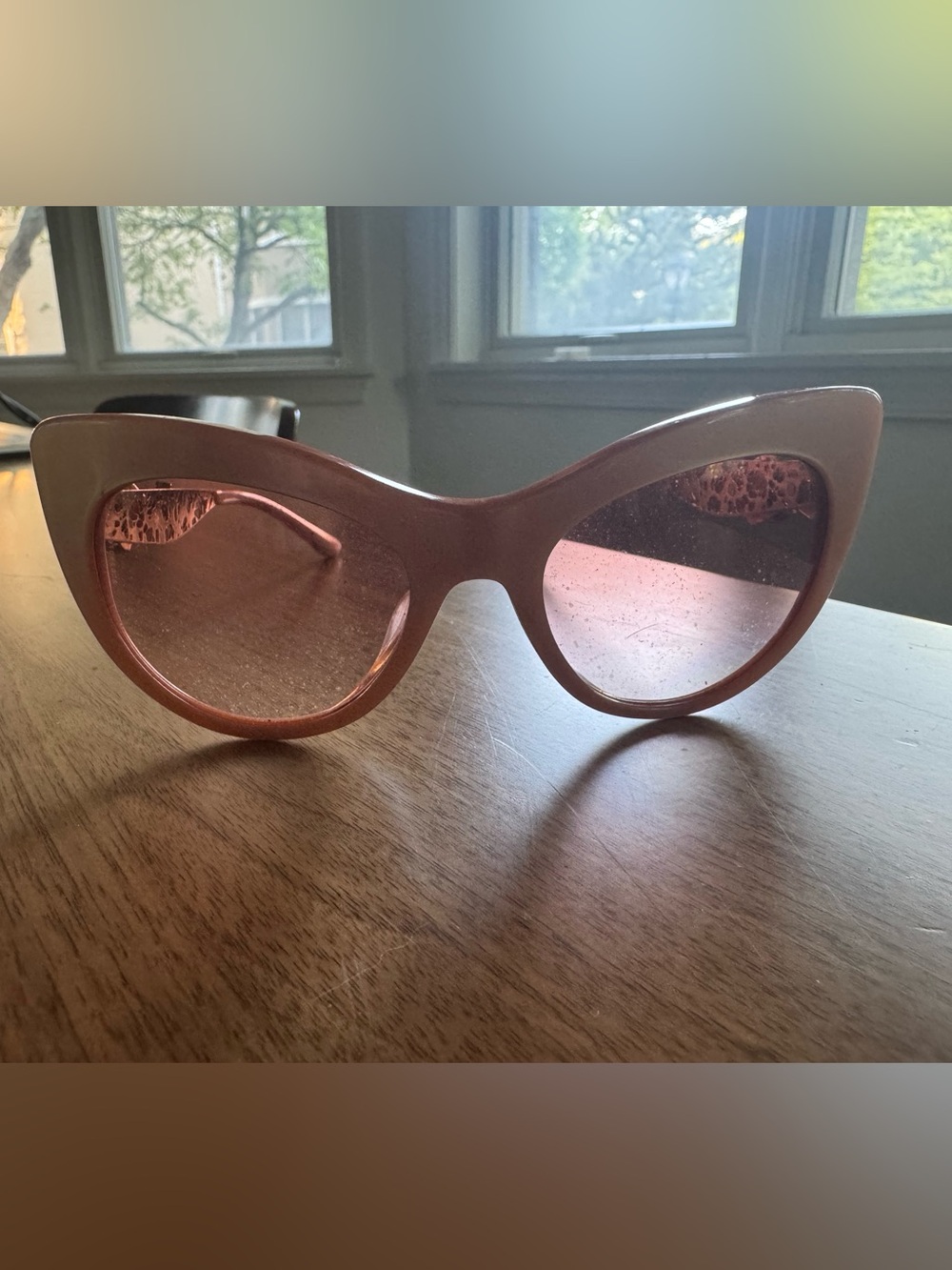 Dolce & Gabbana Pink Cat-Eye Sunglasses